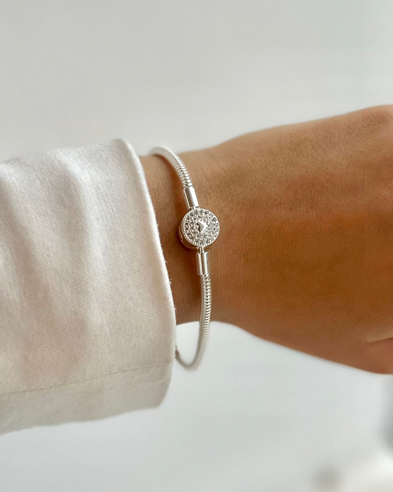 PULSERA ACERO BLANCO
