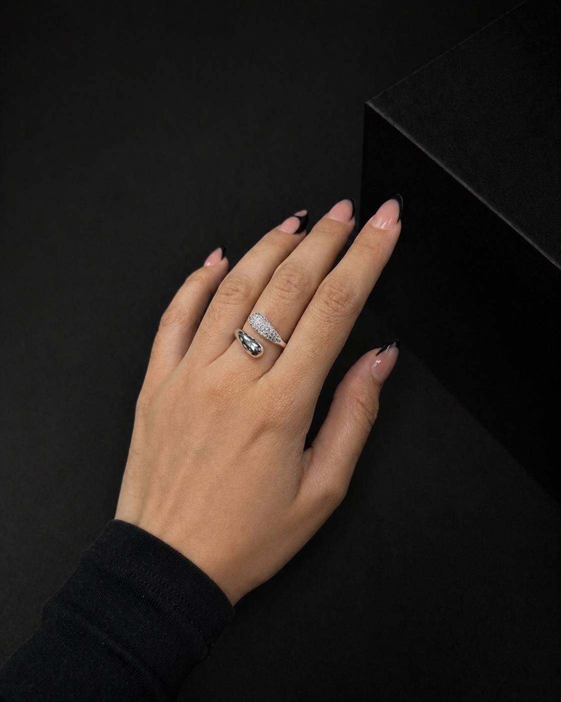 ANILLO ACERO BLANCO 10