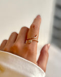 ANILLO ACERO DORADO 5