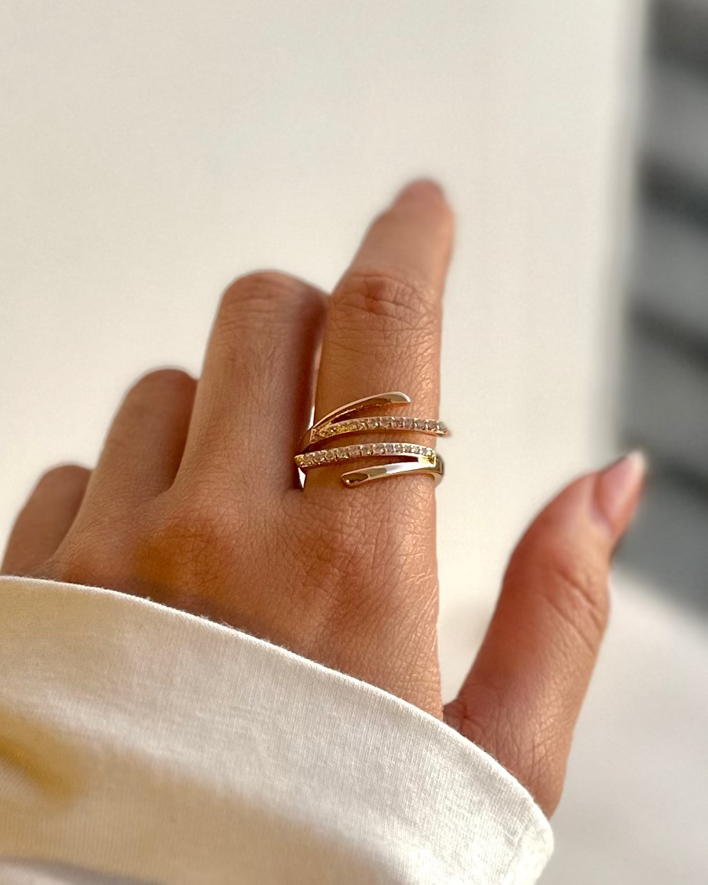 ANILLO ACERO DORADO 1