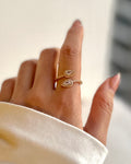 ANILLO ACERO DORADO 2