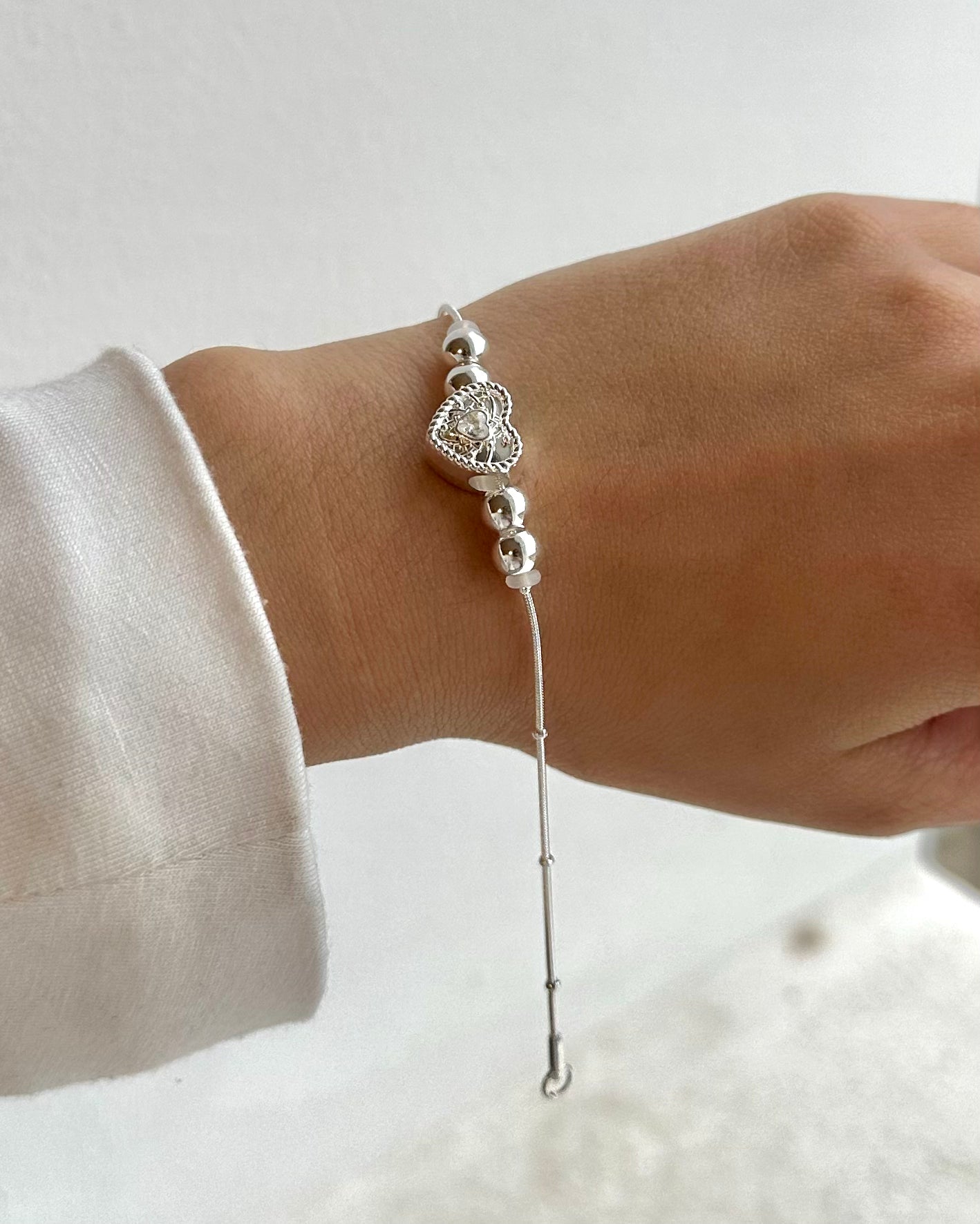 PULSERA ACERO BLANCO
